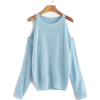 Cold Shoulder Winter Sweater - Jerseys - 