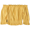 Collar lace short sleeve top - Shirts - $23.99 