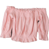 Collar lace short sleeve top - Рубашки - короткие - $23.99  ~ 20.60€