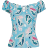 Collectif dolores mermaid top - Shirts - kurz - 