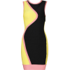 Color Block Sleeveless Bandage - Dresses - $110.00 