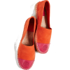 Colorblock Flat Espadrilles - Ballerina Schuhe - 