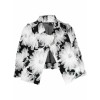Comme Des Garçons tulle floral-print cap - Jacket - coats - 