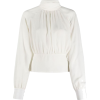 Conscious Filippa K mock-neck silkblouse - Koszule - krótkie - 