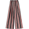 Contrast Striped Wide Leg Pants - Capri & Cropped - $14.49 