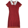 Contrast lapels short sleeve knit dress - Haljine - $29.99  ~ 190,51kn