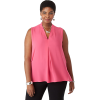 Coral sleeveless blouse (Dress Barn) - 模特（真人） - 