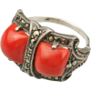 Coral Ring by Theodore Fahrner 1920s - Кольца - 