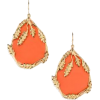 Coral earrings - Aretes - 