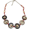 Coral, shell, pearl necklace - ネックレス - 