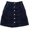 Corduroy front button skirt - Röcke - 