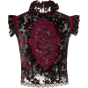 Costarellos Devore Flowers Ruffled Top - 半袖衫/女式衬衫 - 
