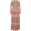 Costarellos Embroidered Tulle Maxi Dress - sukienki - 
