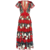 Costarellos Mesh Embroidered Tulle Midi - Dresses - 