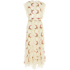 Costarellos Ruffled Embroidered Lace Dre - Obleke - 