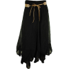 Cotton Belted Gypsy Skirt - Saias - 