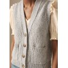 Cotton Linen Silk Summer Tweed Buttoned - Жилеты - £150.00  ~ 169.51€