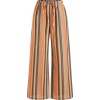 Cotton Stripe Pants - Capri hlače - 