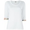 Cotton T-shirt With Check Details - Koszulki - krótkie - 135.00€ 