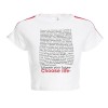 Cotton letter printed T-shirt - Majice - kratke - $15.99  ~ 101,58kn