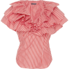 Cotton wrap top - 半袖衫/女式衬衫 - 