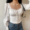 Court-style lace strap retro slim pleate - Майки - короткие - $29.99  ~ 25.76€