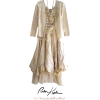 Cream Layered Outfit - sukienki - 