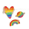 Creative Cartoon Rainbow Color Alphabet Alloy Dripping Oil Brooch NHNZ354912 - Other jewelry - $0.47 