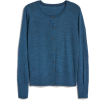 Crewneck Cardigan Sweater in Merino Wool - Veste - 