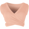 Criss Cross bare midriff pink - Ärmellose shirts - 
