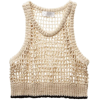 Crochet Tank Top - Camisas sem manga - 