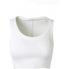 Crop Ribbed Vest Tank - Telovniki - 