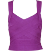 Crop Top Purple - Camisas sem manga - 