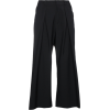 Cropped Wide-Leg Trousers - Spodnie Capri - 