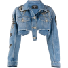 Cropped Designer Denim Jacket - Jaquetas e casacos - 