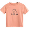 Cropped Navel Print Raglan T-Shirt - Majice - kratke - $19.99  ~ 17.17€