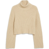 Cropped heavy knit sweater - Swetry - 