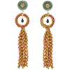 Crystal-embellished tassel-drop earrings - Earrings - 
