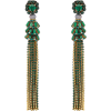 Crystal-embellished tassel earrings - Kolczyki - 