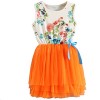 Csbks 1 2 3 4 5 Years Kid Girls Cute Floral Sundress Tulle Tutu Skirt Tank Dress - Dresses - $9.50  ~ £7.22