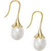 Cultured Freshwater Pearl Earrings - Aretes - 