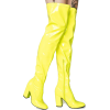 Current Mood Cyber Yellow Thigh Boots - Čizme - 