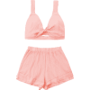 Cut Out Crop Top And Shorts Set  - Majice bez rukava - 