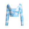 Cute Clouds Fancy Long Sleeves Crop Top - Camicie (lunghe) - $14.99  ~ 12.87€