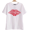 Cute Red Letter T-shirt - Majice - kratke - $23.99  ~ 20.60€