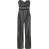 Cypress strapless striped crepe de chine - 连体衣/工作服 - 