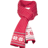 DALE OF NORWAY grey & red wool scarf - Bufandas - 