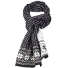 DALE OF NORWAY grey & white wool scarf - Bufandas - 