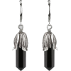 DEATH BLOOM Black Agate Gemstone Earring - Aretes - £28.00  ~ 31.64€