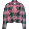DELPOZO Cropped Plaid Tweed Jacket - Pulôver - 